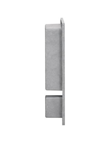 Nicchia da Doccia con 2 Scomparti Grigio Opaco 41x51x10 cm