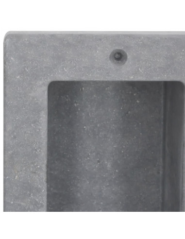 Nicchia da Doccia con 2 Scomparti Grigio Opaco 41x51x10 cm
