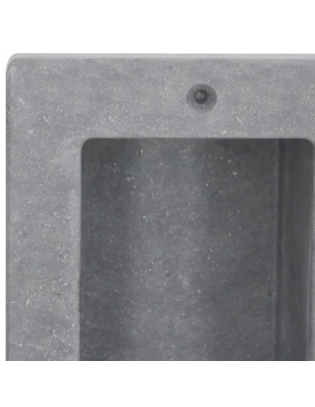 Nicchia da Doccia con 2 Scomparti Grigio Opaco 41x51x10 cm