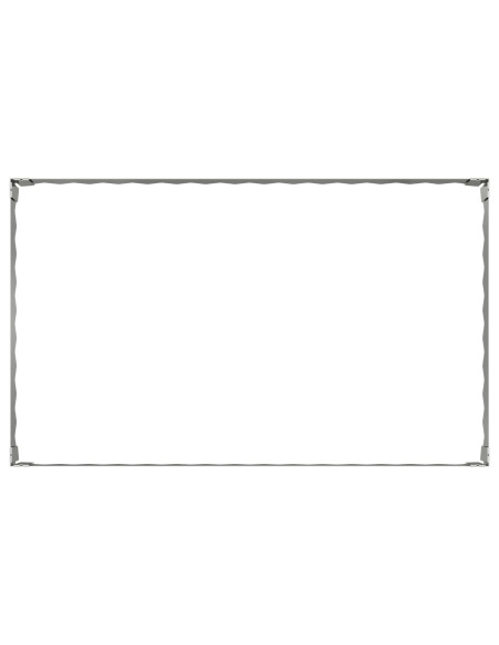 Bordura per Prato 100 x 60 x 20 cm Acciaio Argento