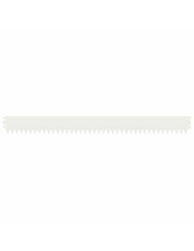 Bordura per Prato 20 pcs 103 x 10 cm Acciaio Bianco