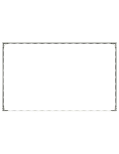 Bordura per Prato 4 pcs 100 x 60 x 20 cm Acciaio Argento