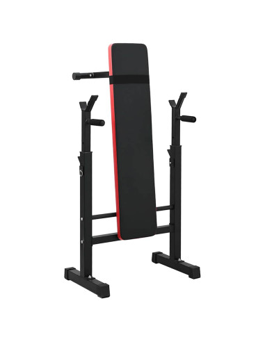 Panca per pesi Nero 126,5 x 67 x 111 cm