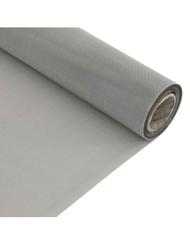 Rete per schermatura 100 x 500 cm 120 Mesh Argento