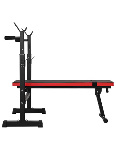 Panca per pesi Nero 126,5 x 67 x 111 cm