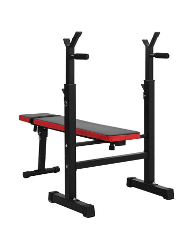 Panca per pesi Nero 126,5 x 67 x 111 cm