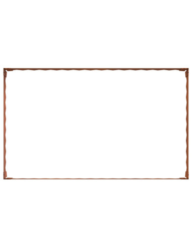 Bordura per Prato 100 x 60 x 20 cm Acciaio Ruggine