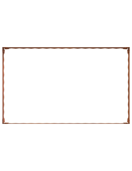Bordura per Prato 100 x 60 x 20 cm Acciaio Ruggine
