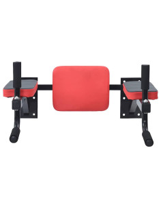 Stazione per dips Nero e Rosso 72,5 x 70 x 31 cm 2
