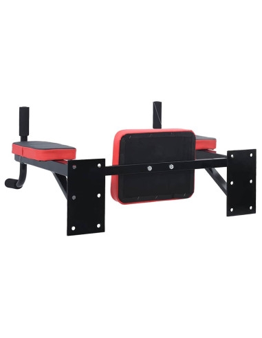 Stazione per dips Nero e Rosso 72,5 x 70 x 31 cm