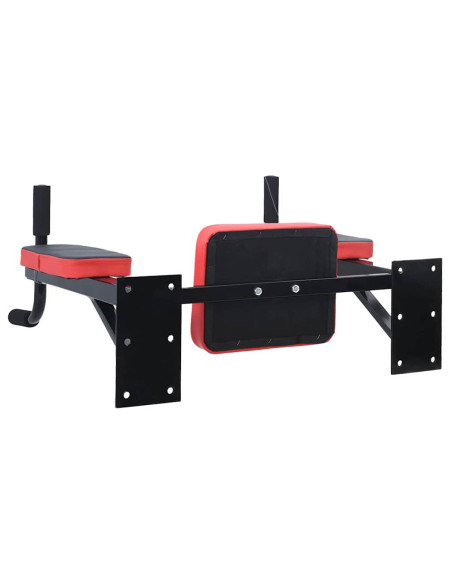 Stazione per dips Nero e Rosso 72,5 x 70 x 31 cm