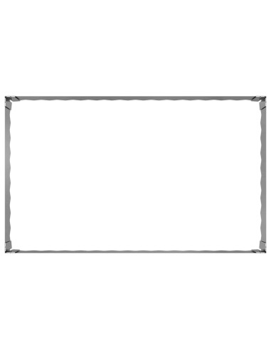 Bordura per Prato 100 x 60 x 35 cm Acciaio Argento