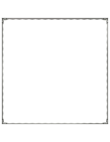 Bordura per Prato 100 x 100 x 20 cm Acciaio Argento