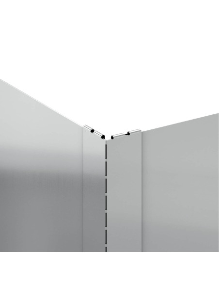 Bordura per Prato 100 x 100 x 35 cm Acciaio Argento