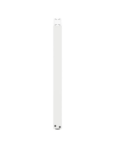 Gambe per tavolo consolle a forma di U 2 pz bianche 38x(72-73) cm in acciaio