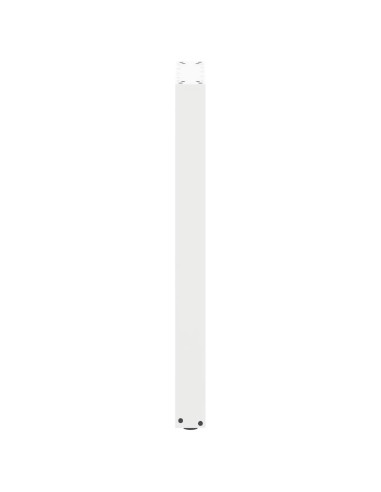 Gambe per tavolo da bar a forma di U 2 pz bianche 40x(90-91) cm in acciaio