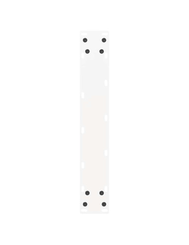 Gambe per tavolo da bar a forma di U 2 pz bianche 40x(90-91) cm in acciaio