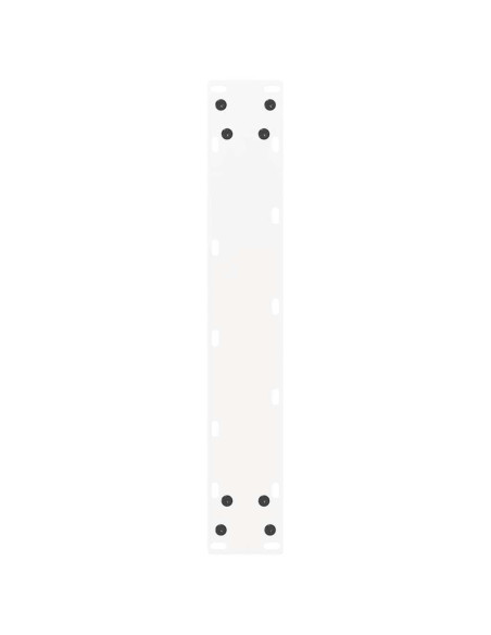 Gambe per tavolo da bar a forma di U 2 pz bianche 40x(90-91) cm in acciaio