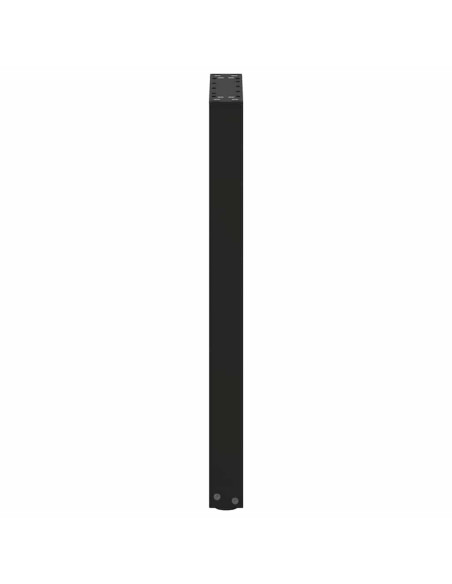 Gambe per Tavolo Consolle a Forma di U 2 pz Nere 38x(72-73) cm Acciaio