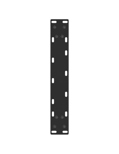 Gambe per Tavolo Consolle a Forma di U 2 pz Nere 38x(72-73) cm Acciaio