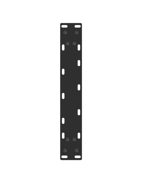 Gambe per Tavolo Consolle a Forma di U 2 pz Nere 38x(72-73) cm Acciaio