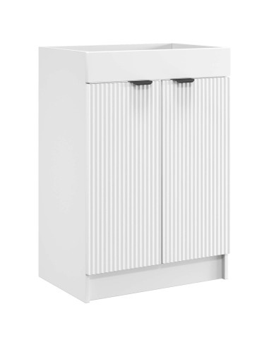 Mobiletto da bagno sotto il lavello Bianco 56 x 37,5 x 81 cm