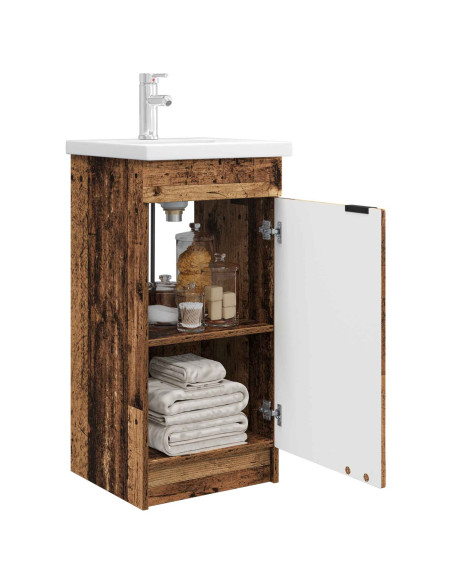 Mobile da bagno con lavabo Legno antico 42 x 40 x 84,5 cm
