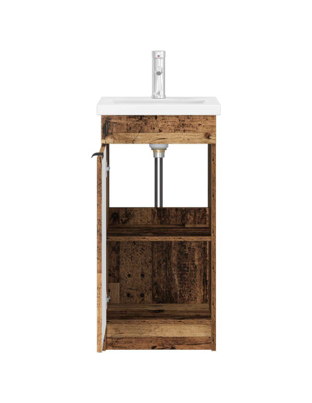 Mobile da bagno con lavabo Legno antico 42 x 40 x 84,5 cm