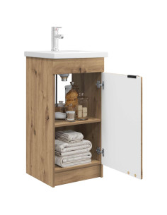 Mobile da bagno con lavabo Rovere Artigianale 42 x 40 x 84,5 cm 2
