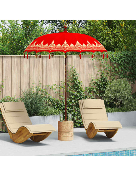 Parasol Balinese Rosso 185 x 185 x 260 cm
