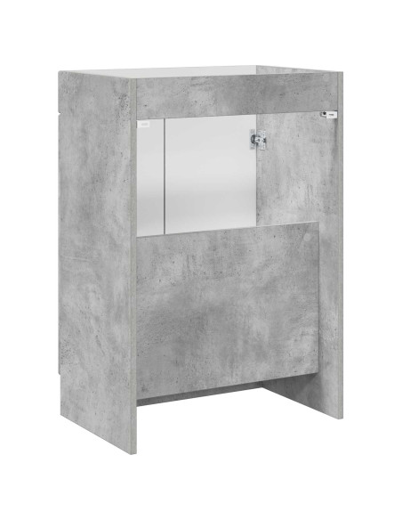 Mobiletto da bagno sotto il lavello Grigio Cemento