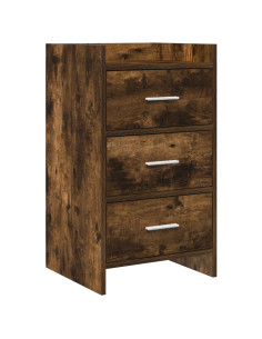 Comodini Rovere Fumo 40 x 36 x 70 cm Legno ingegnerizzato