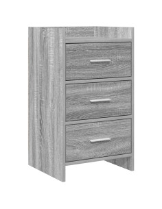 Comodini Sonoma grigio 40 x 36 x 70 cm Legno ingegnerizzato
