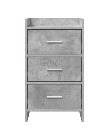 Comodini Grigio Cemento 40 x 36 x 70 cm Legno ingegnerizzato