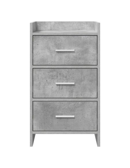 Comodini Grigio Cemento 40 x 36 x 70 cm Legno ingegnerizzato