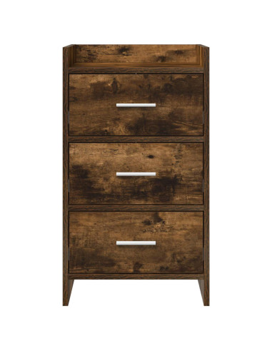 Comodini Rovere Fumo 40 x 36 x 70 cm Legno ingegnerizzato