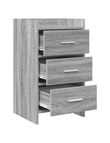 Comodini Sonoma grigio 40 x 36 x 70 cm Legno ingegnerizzato