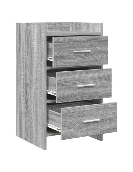 Comodini Sonoma grigio 40 x 36 x 70 cm Legno ingegnerizzato