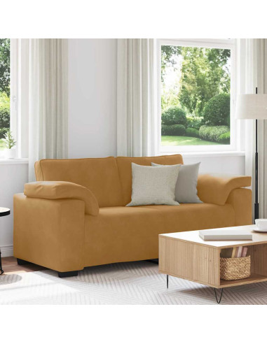 Divano Divanetto Marrone 180x77x82 cm in Velluto