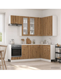Unità Cucina LYON 8 pcs Rovere Artigianale Legno ingegnerizzato