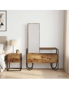 Tavolo da Trucco con cassetto Legno antico Legno ingegnerizzato