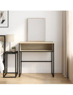 Tavolo da Trucco con lo scaffale Rovere Sonoma 81 x 40 x 131 cm