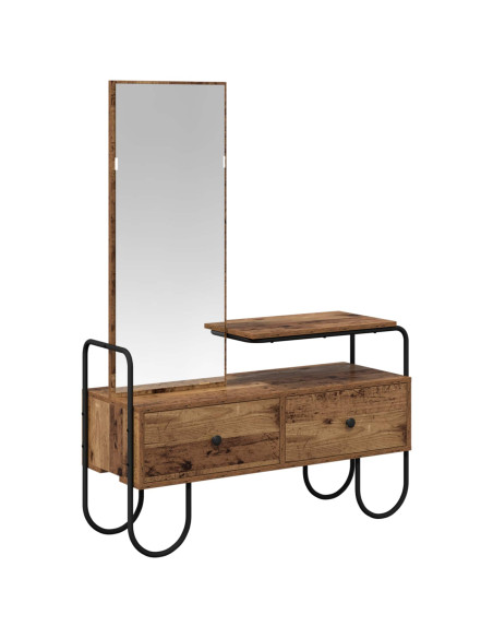 Tavolo da Trucco con cassetto Legno antico Legno ingegnerizzato