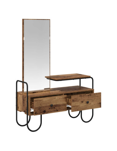 Tavolo da Trucco con cassetto Legno antico Legno ingegnerizzato