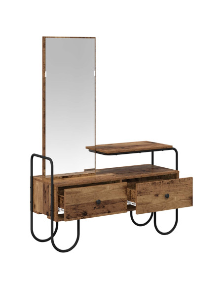 Tavolo da Trucco con cassetto Legno antico Legno ingegnerizzato