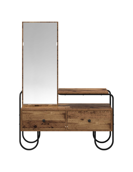 Tavolo da Trucco con cassetto Legno antico Legno ingegnerizzato