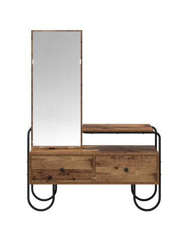 Tavolo da Trucco con cassetto Legno antico Legno ingegnerizzato
