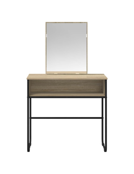 Tavolo da Trucco con lo scaffale Rovere Sonoma 81 x 40 x 131 cm