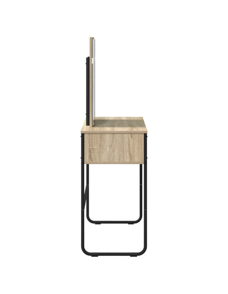Tavolo da Trucco con lo scaffale Rovere Sonoma 81 x 40 x 131 cm