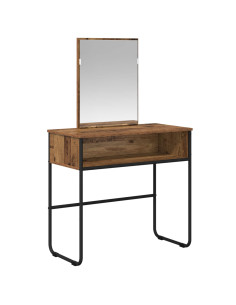 Tavolo da Trucco con lo scaffale Legno antico 81 x 40 x 131 cm 2